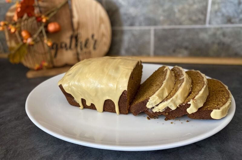 Pumpkin Bread with Maple Glaze